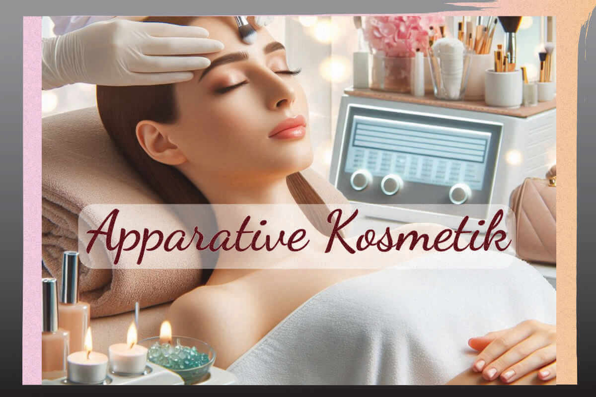 Modernes Kosmetikstudio mit einer Frau auf der Liege, umgeben von Geräten für apparative Kosmetik. Die ruhige Atmosphäre.